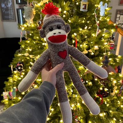 Sock Monkey Doll Classic 20 - Etsy