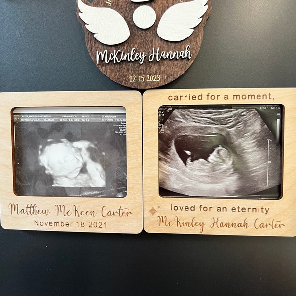 Acrylic Ultrasound Picture Frame, Bright Photo Frame, Sonogram Love At First Sight Baby Keepsake Baby Announcement, Birth Information, Expecting Mom