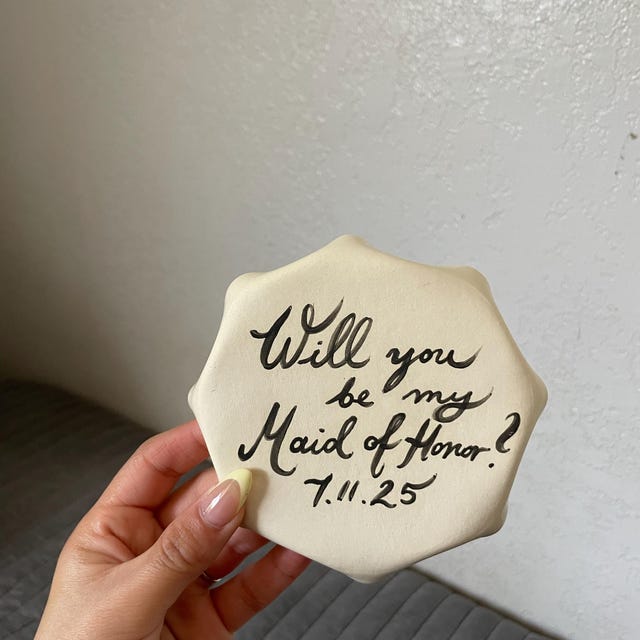 Ceramic personalized dinner plate