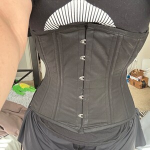 Heavy Duty Double Steel Boned Corset Women's Over Bust PVC