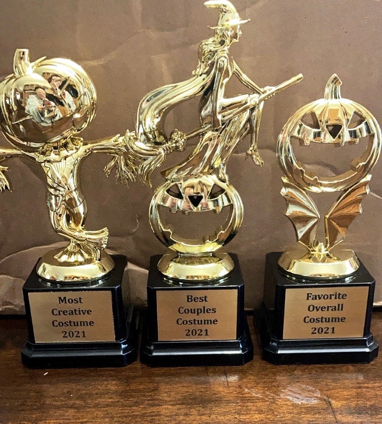 Halloween Trophy Costume Party Prize Free Engraving Halloween Party Favor