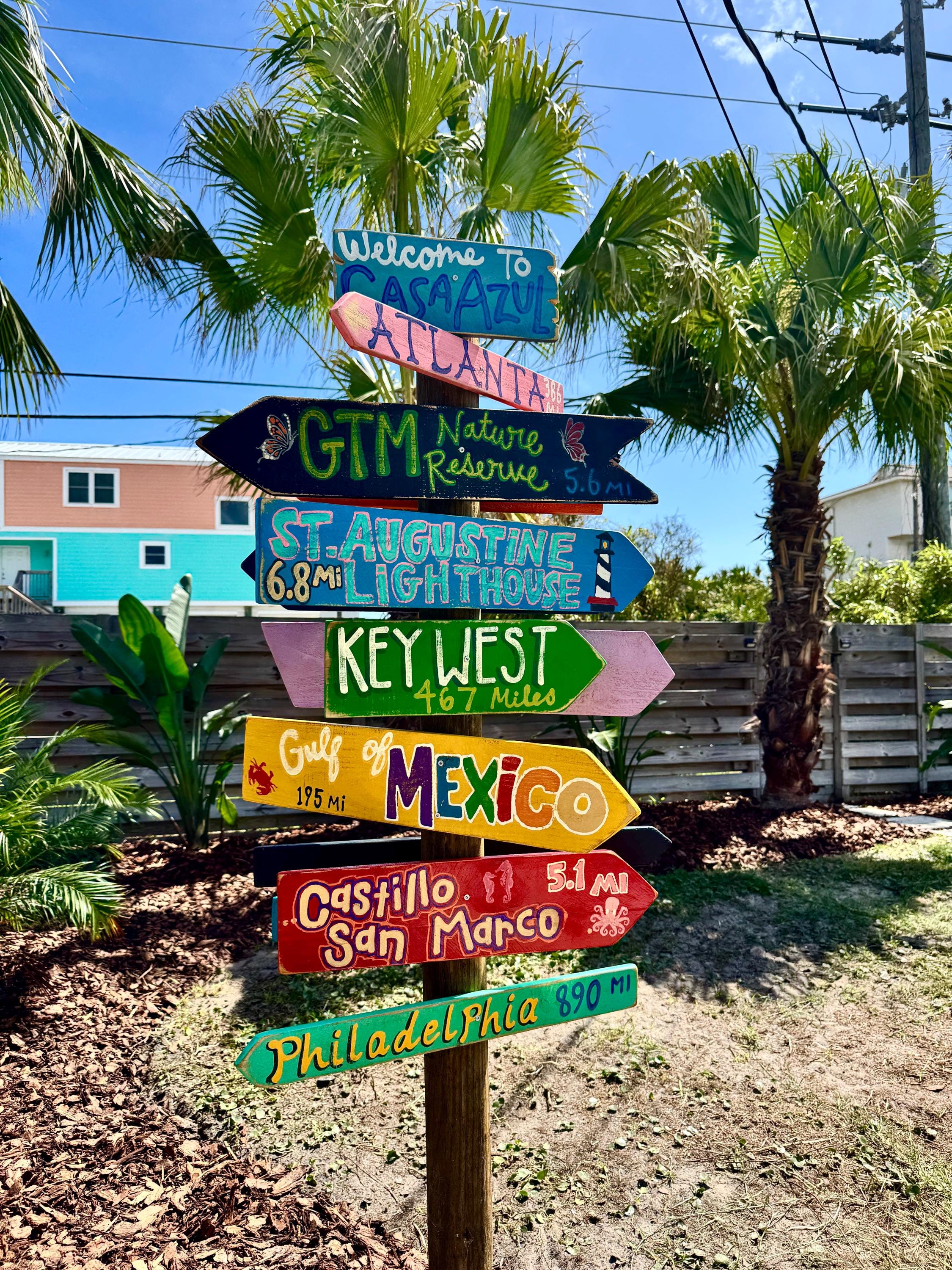 Beach Location Mileage Wooden Sign, Custom Miles To Ocean Destination Sign, Beach Decor - Rustic Hand Made Vintage Wooden Sign Decor