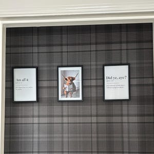 Howff Scots UNFRAMED PRINT Room Art Home Minimalist Art Decor ...