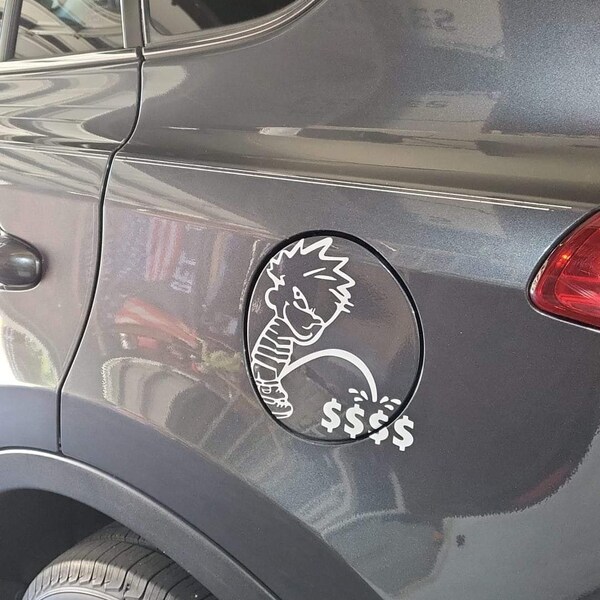 Calvin Pee on Your Text Decal Sticker Vinyl - Etsy