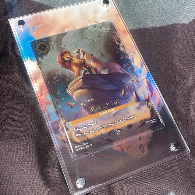 Lorcana Circle of Life 225/204 Fabled Enchanted Extended Artwork Case - Etsy