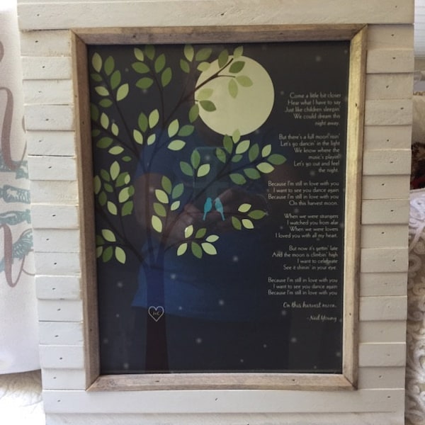 Harvest Moon by Neil Young /anniversary Gift/ First Dance Song Lyrics ...