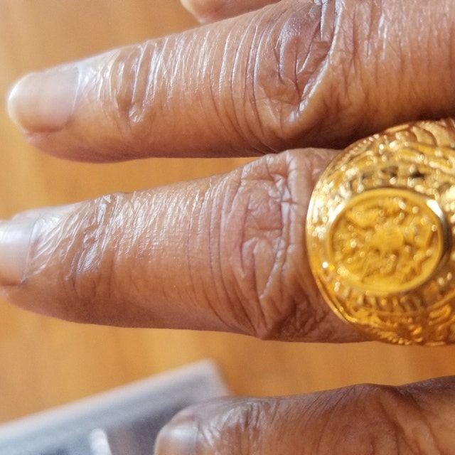 Vintage Mens Golden US Army Military Ring - Etsy Vintage Mens Golden US Army Military Ring - Etsy
