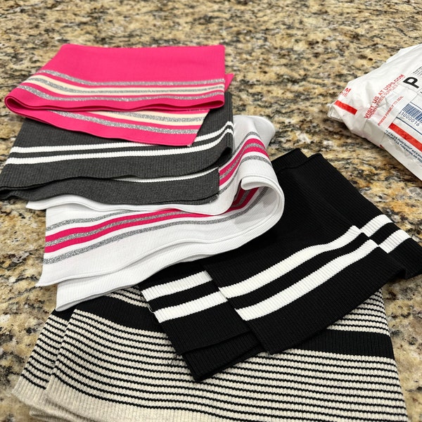 Heavy Weight Two Line Striped Rib Knit Multiple Colors - Etsy