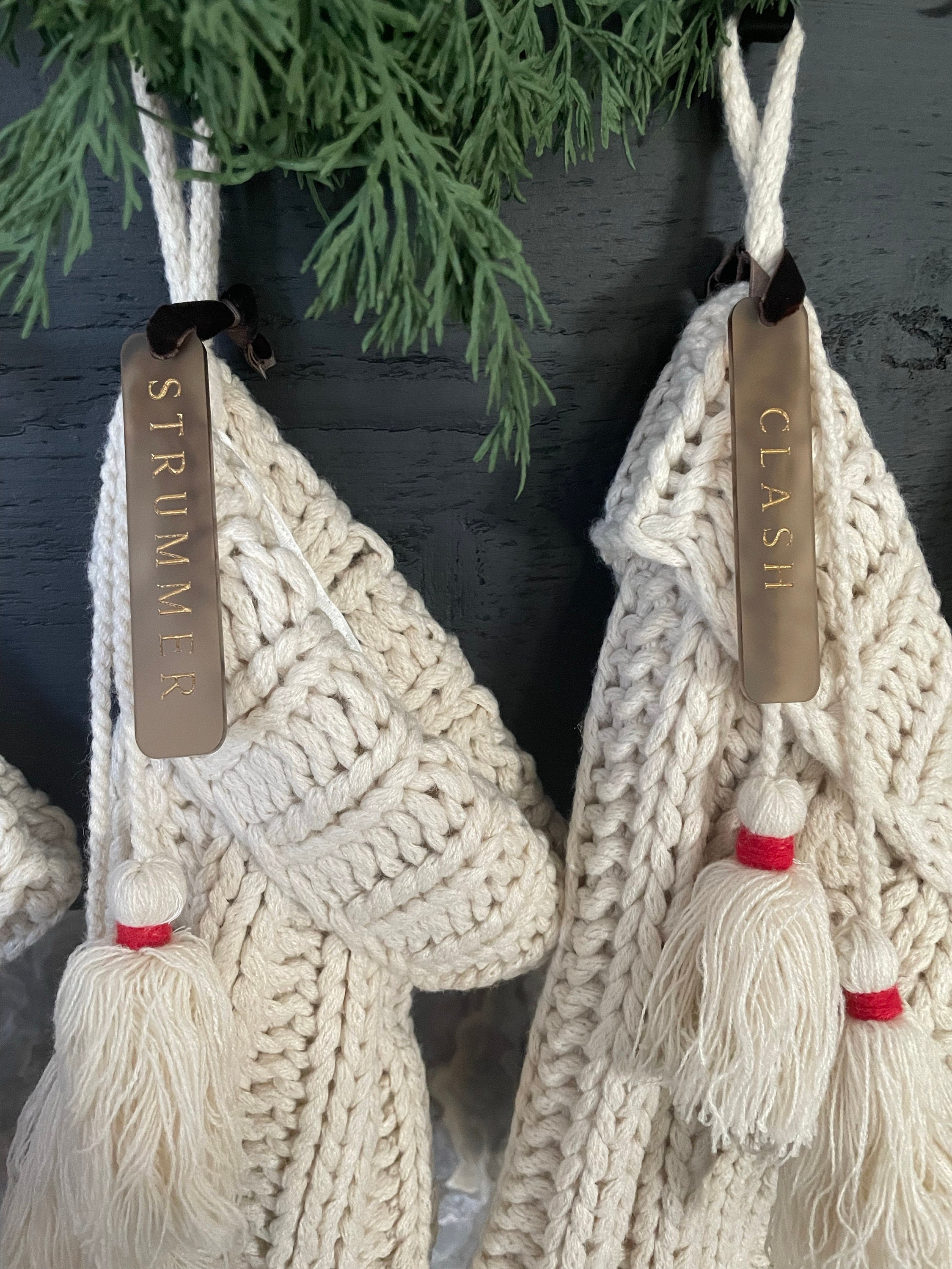 Christmas Stocking Tag, Custom Stocking Tag, Personalized Stocking Tags, Neutral Stocking Tag, Minimalist Stocking Tag,  Modern Stocking Tag