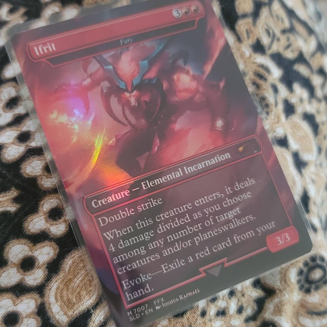 FF X MTG Holo Foil Proxy Card - Ifrit - Gloss Finish - - Etsy