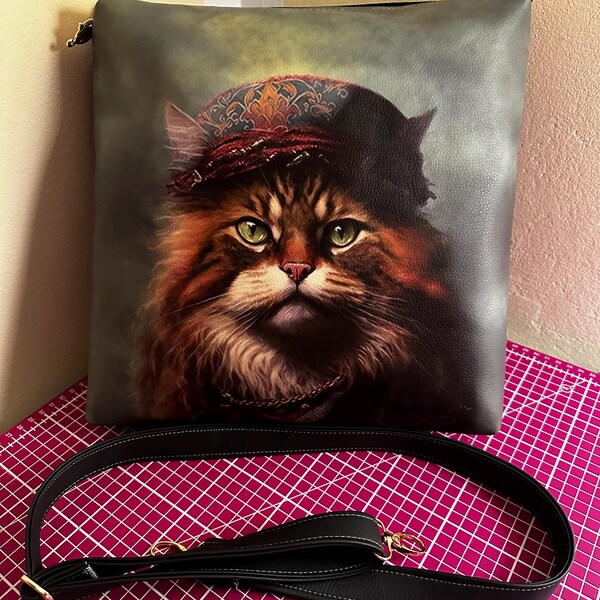 Panel Water-repellent Gothic Woman With Black Cat Bag Shopping Bag Bags ...