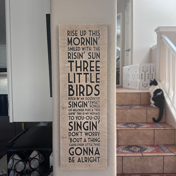 Bob Marley Carving, Three Little Birds Sign, Rise up This Morning Smiled With the Rising Sun ... Bob Marley Carving, Three Little Birds Sign, Rise up This Morning Smiled With the Rising Sun ...