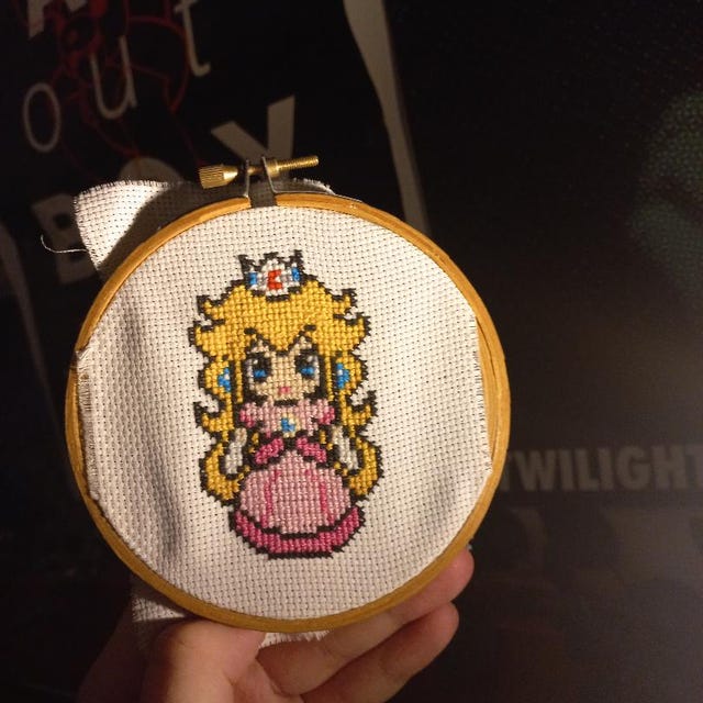 Princess Peach Cross Stitch Pattern | Peach Cross Stitch Pattern