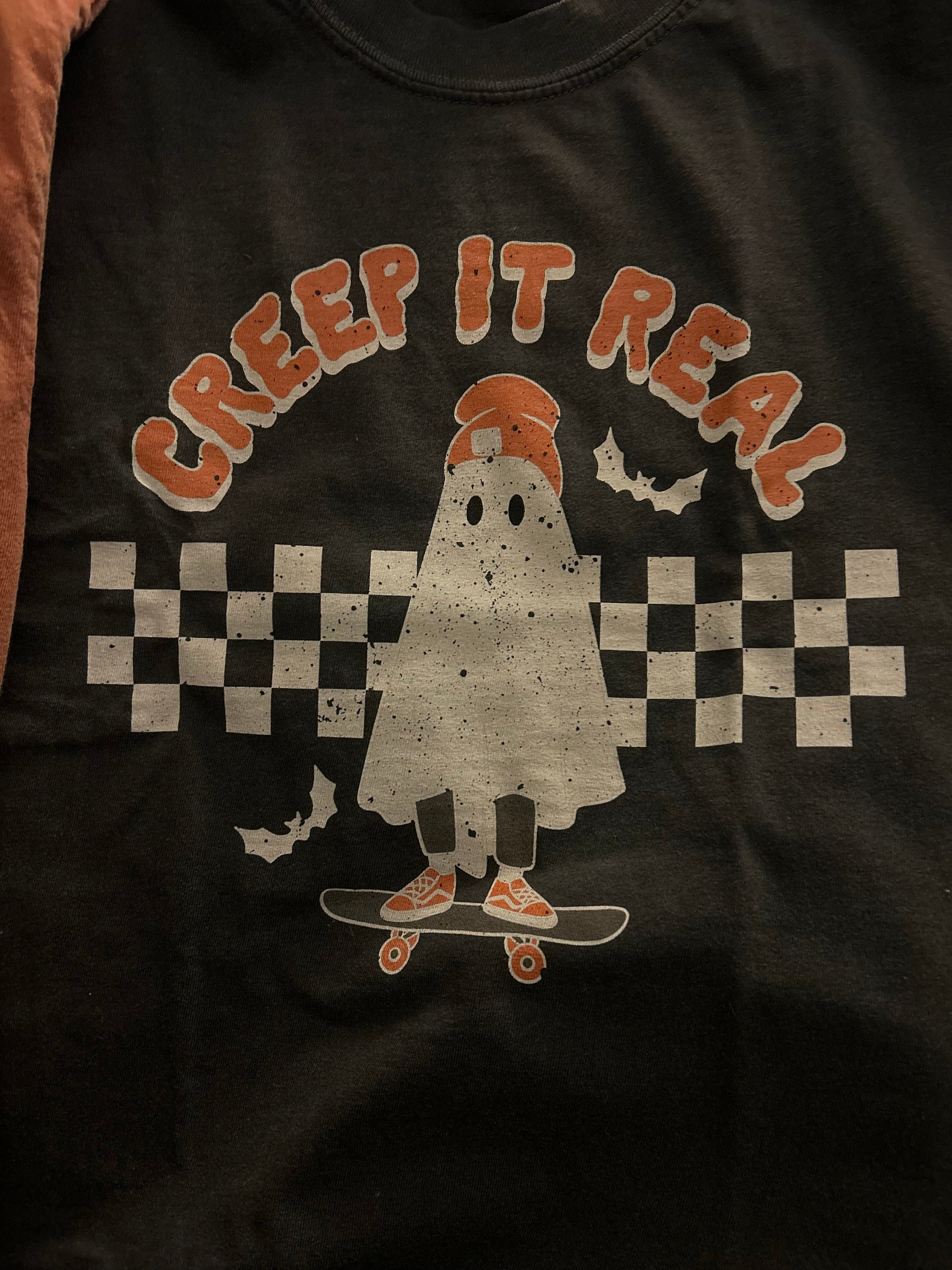 Retro Halloween Comfort Colors shirt, Creep it Real Shirt, Vintage Ghost Halloween Shirt, Witch Shirt, Retro Fall Shirt, Fall Shirt