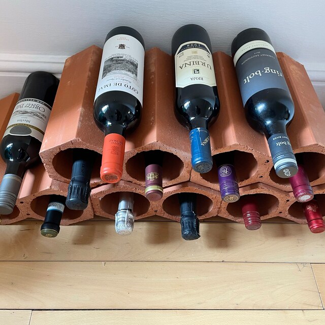 Terracotta Wine Racks Each Unit Holds 2 Bottles Stackable Versatile Rustic Terracotta Etsy