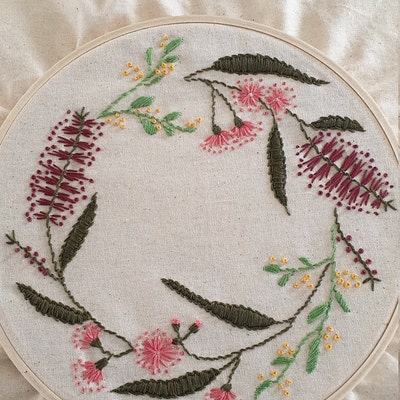 Australian Natives Wreath PDF Embroidery Pattern by Lily - Etsy Australia