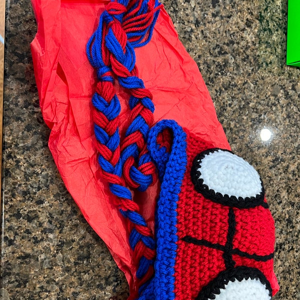 Spiderman Crochet Beanie Etsy