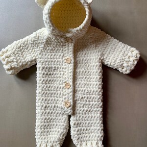 Bear Hooded Jacket Crochet Pattern Size's Preemie to 10 | Etsy