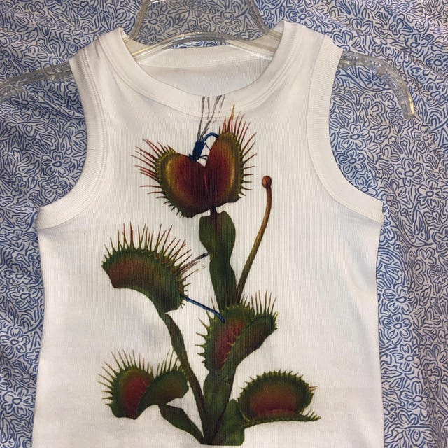 【CPGN STUDIO】Venus Flytrap Pigment Short Sleeve T-shirt VenusFlytrapGraphicShirt-