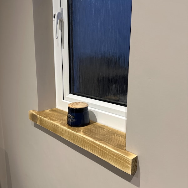 Rustic Window Sills, With Front Lip & Corner Notches | Window Ledge ...