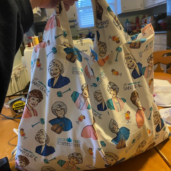 Grocery Bag PDF Sewing Pattern (Digital Delivery): Beginner friendly ...