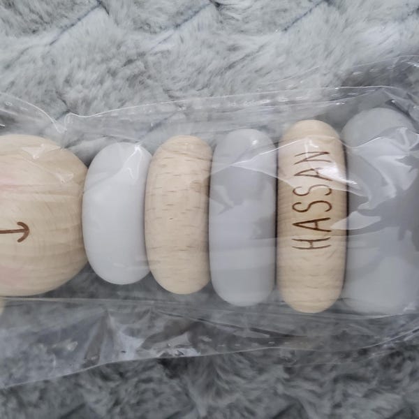 Personalised Wooden Stacking Rings Baby Toy | Stacker Wooden Lion ...