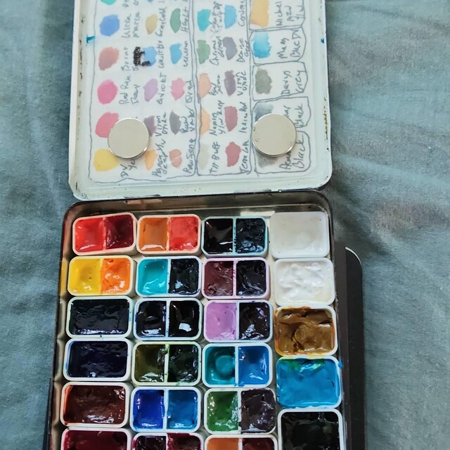 新商品：バイオプラスチック製水彩絵具パン - 水彩絵具用空パン