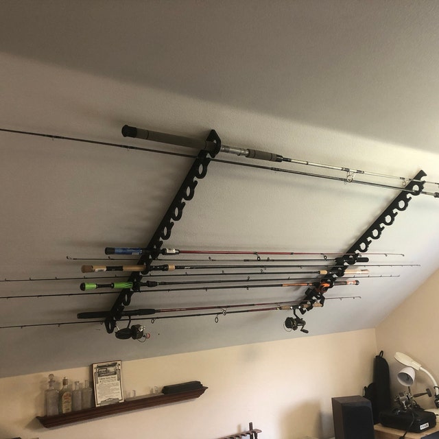A fishing pole rack for the ceiling : r/totalnoobwoodworking