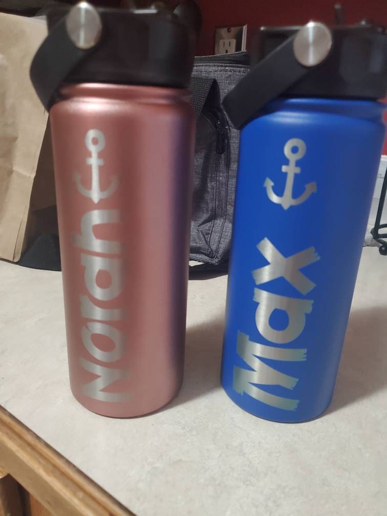 Personalized Kid Water Bottle, Back to School Gifts for Kids, Custom Laser Engraved Bottles, 18oz Water Bottle Personalized Water Bottle