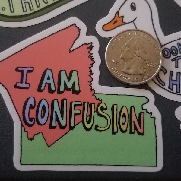 I Am Confusion Vine Sticker - Waterproof Laptop Sticker - Etsy