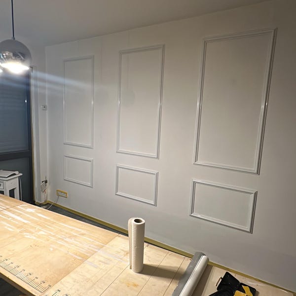 Wall Molding Package Ready to Assemble, Pre-cut Factory Primed, Wall ...