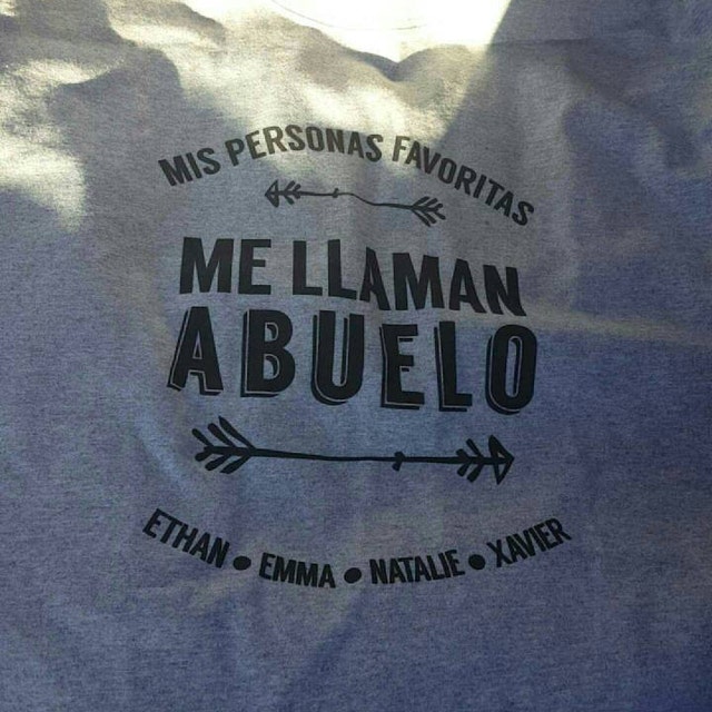 ABUELO Shirt Mis Personas Favoritas Me Llaman Abuelo Tshirt 