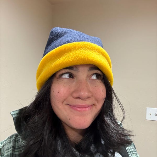 Fleece 4 Point Beanie Sewing Pattern // Reversible Beanie // Hokkaido