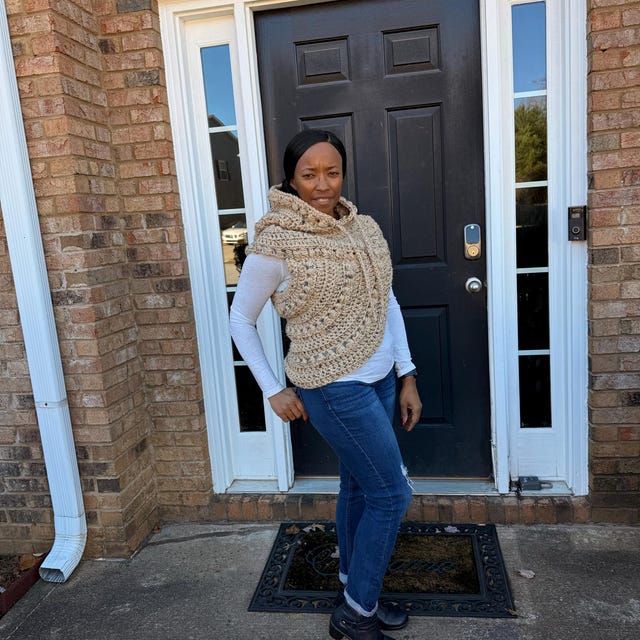 Crossbody Hood Crochet Pattern: Hunger Games Inspired Cowl Vest