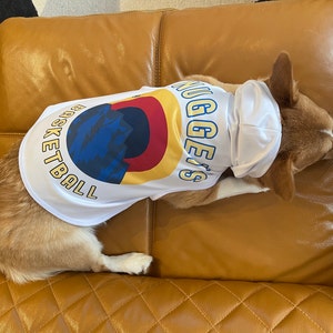 Denver Basketball Dog Shirt, Mile High City Dog, pet apparel
