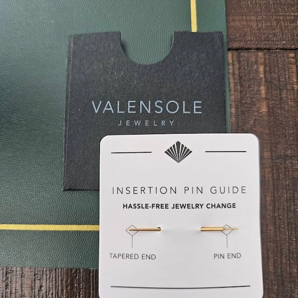 Easy-to-use Titanium Piercing Jewelry Insertion Guiding Pin, Flat Back ...