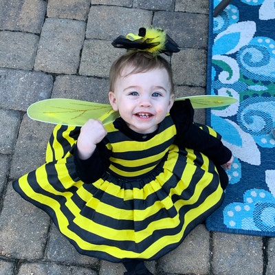 Bumble Bee Sleeveless Dress Halloween Costume Infant Baby - Etsy