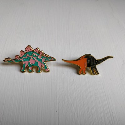 Dinosaur Enamel Pin Set, Dinosaur Pin Badges, Dinosaur Badge, Hat Pin ...