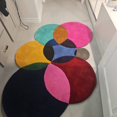 Contemporary Bohemian Soft Chunky Pebbles Hand Knitted Felted Wool ...