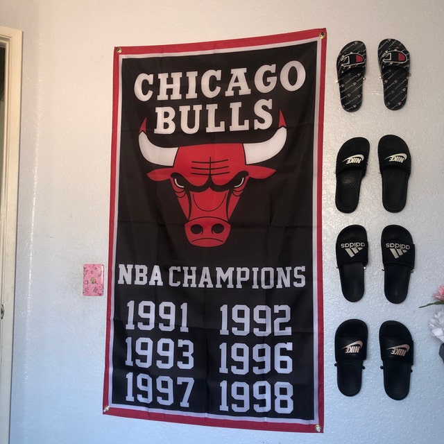 Chicago Bulls Retired Jerseys Banners Poster