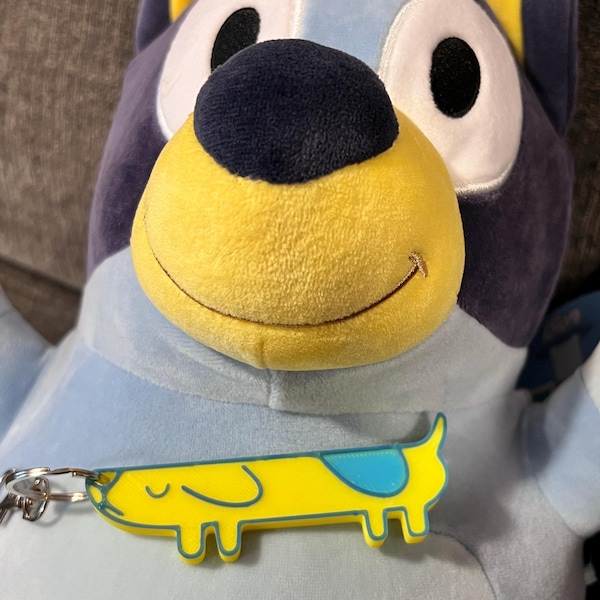 Long Dog Key Chain Bluey Inspired Collectable Backpack Purse Toy ...
