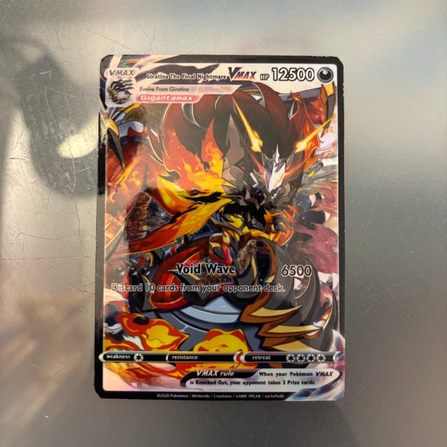 Giratina Vmax Gx Ex Vstar Ash Ketchum Gx Pokemon Card - Etsy Giratina Vmax Gx Ex Vstar Ash Ketchum Gx Pokemon Card - Etsy