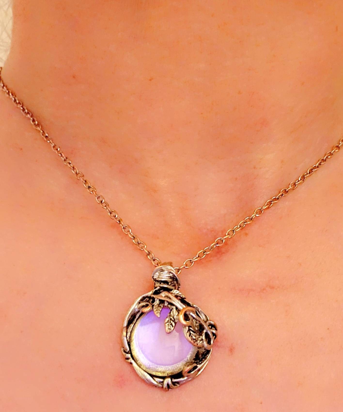 Witch’s Mirror Necklace | Hexenspiegel Protection Amulet From Dark Arts |  Wiccan Amulet | Alter Tool