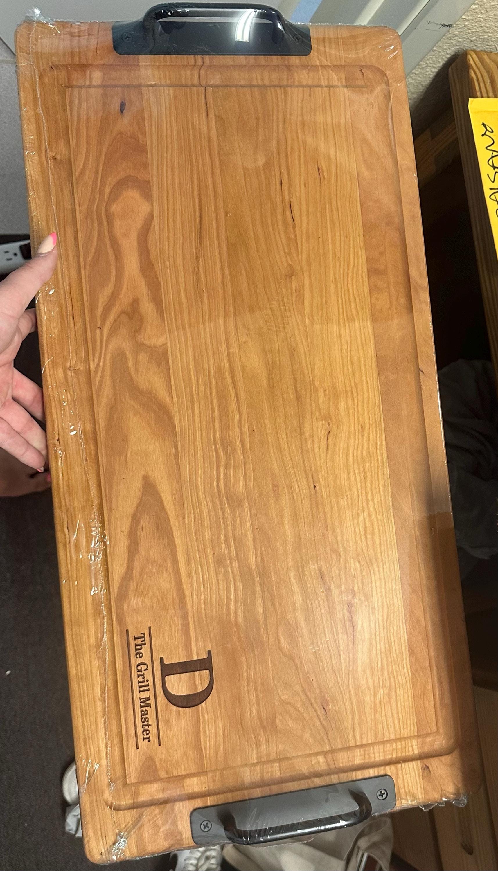 Large Cutting Board,BBQ Pit Accessory, Grilling Board, Pellet Smoker Board, Serving Tray,  Mens Cutting Board
