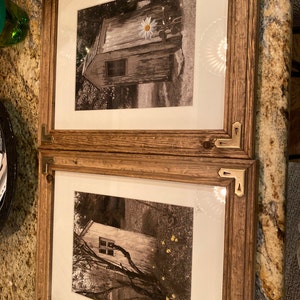 Farm Distressed Decor Cowboy Handmade Rusty Barbed Wire Frame Rustic Picture Frame w barb wire