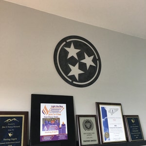Metal Tristar Made In Tennessee Custom Size Tristar Steel Etsy
