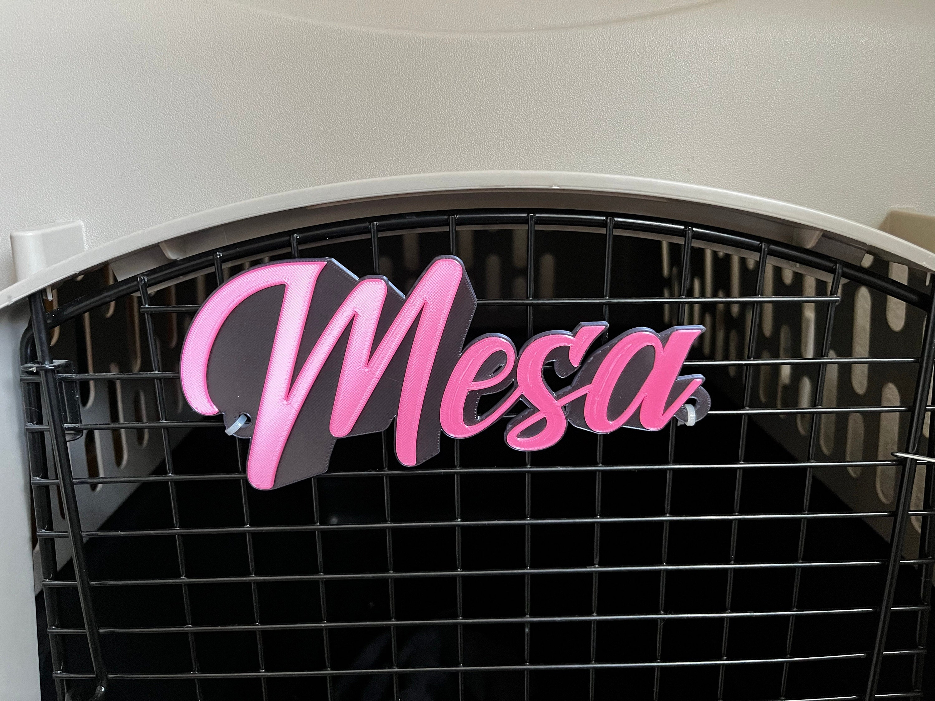 Mr. Brightside Personalized Pet Crate Tag, Dog Kennel Sign