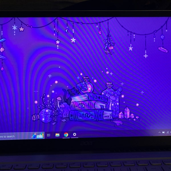 Moth Magic Computer Desktop Theme Background Wallpaper Organizer Set - Etsy