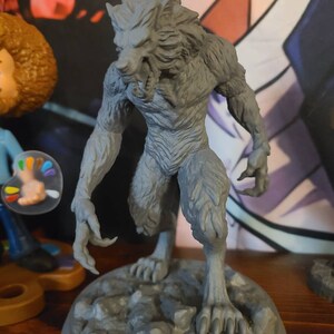 精巧な狼男の彫刻、1/12スケール、樹脂製3Dプリント - Etsy 日本