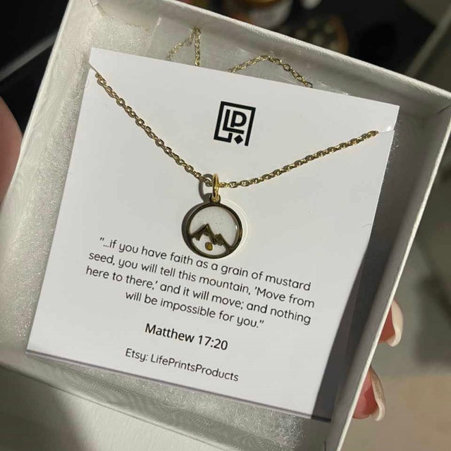 Collana con scritta faith in argento Amen
